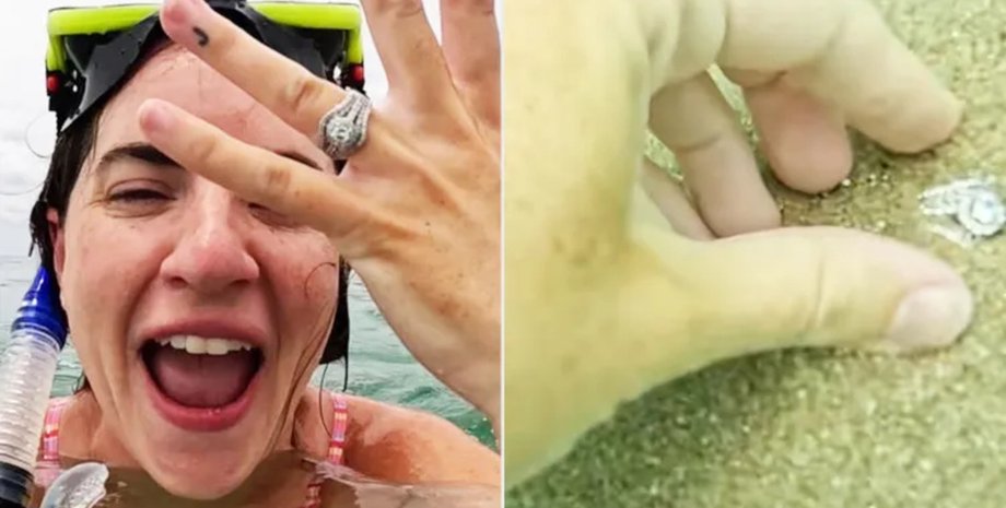 У США дівчина загубила свою обручку в океані і знайшла її через 10 хвилин