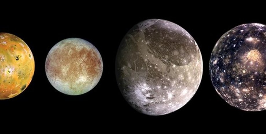 Спутники, Юпитер, Ио, Европа, Ганимед, Каллисто