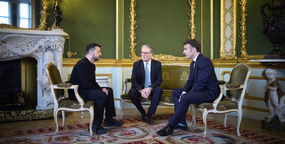 Володимир Зеленський, Емманюєль Макрон та Кір Стармер