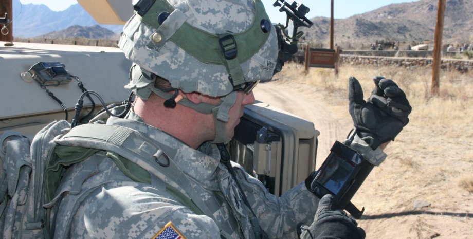 солдат, смартфон, армия США