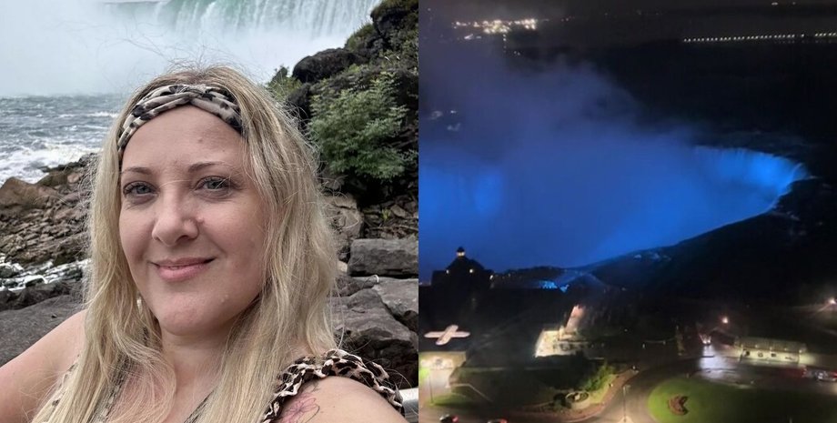 Ніагарський водоспад, мандрівниця, туристка, вид із вікна, номер у готелі, жінка розплакалася,