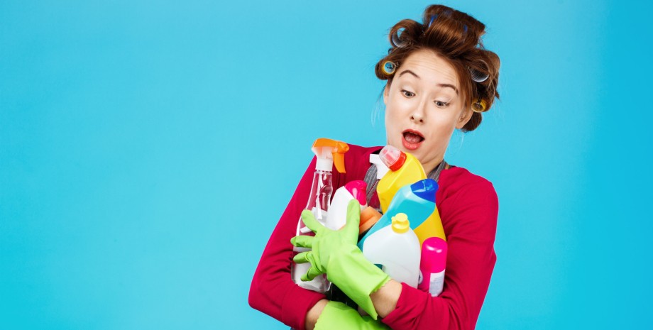 бытовая химия уборка, женщина