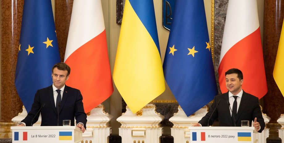 Макрон Зеленский