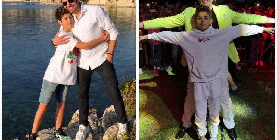 Андрей Джеджула с сыном