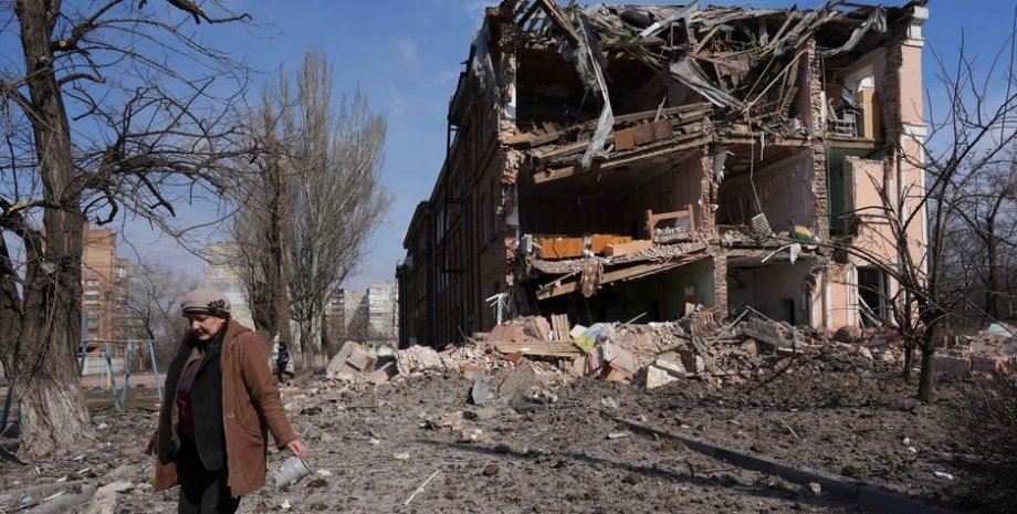 Разрушения в Мариуполе после российских обстрелов, мариуполь фото, мариуполь разрушения,