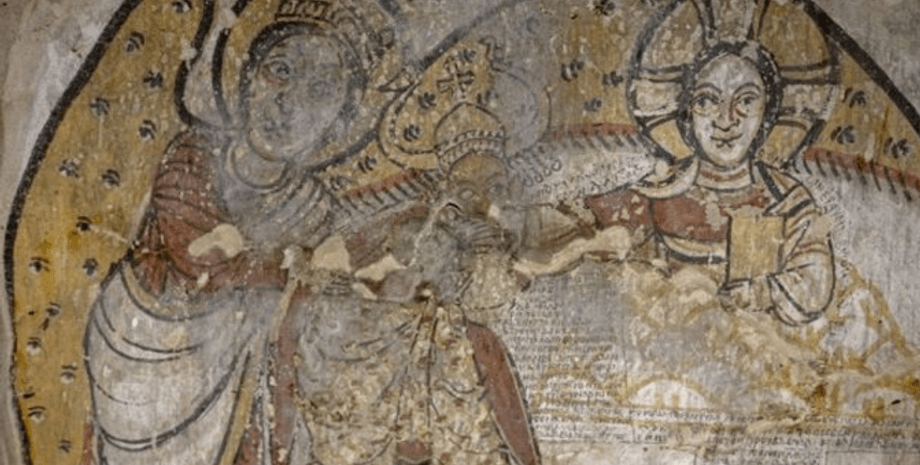 фреска, археология, фреска, царь давид, христианство, распространение христианства, церковь, храм, руины, польша, раскопка, старая донгола, старая донгола раскопки, находка, религия, ислам