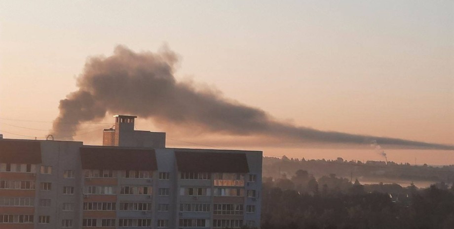 Дроны атаковали нефтебазу в Брянске атака Брянск