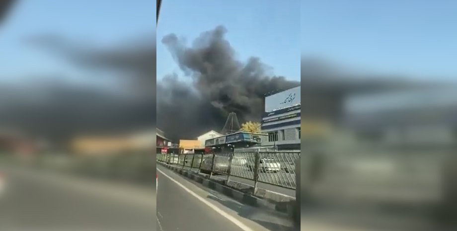Пожар, завод, Минобороны, Тегеран, Иран