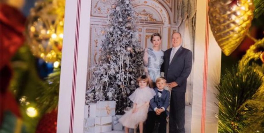 Рождественская открытка королевского дома Монако 2020