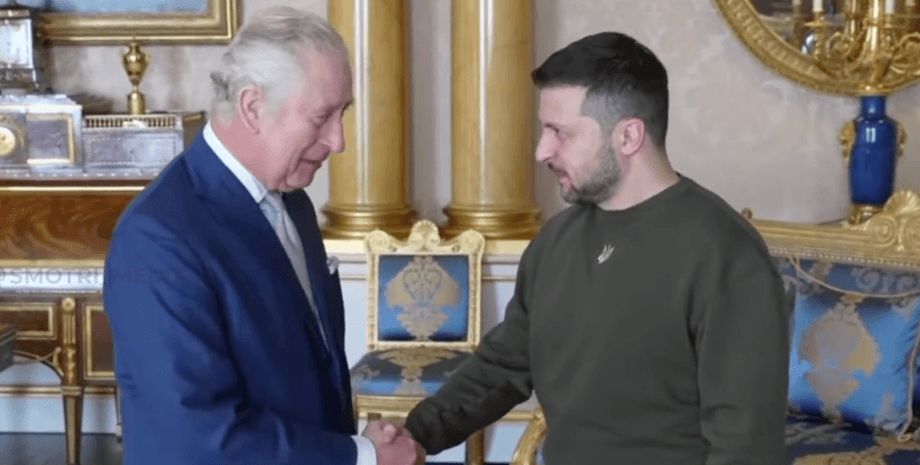 владимир зеленский, карл III, букингемский дворец, встреча, аудиенция