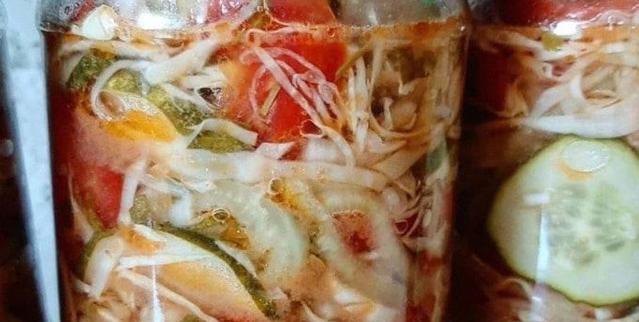 салат на зиму, овочевий салат