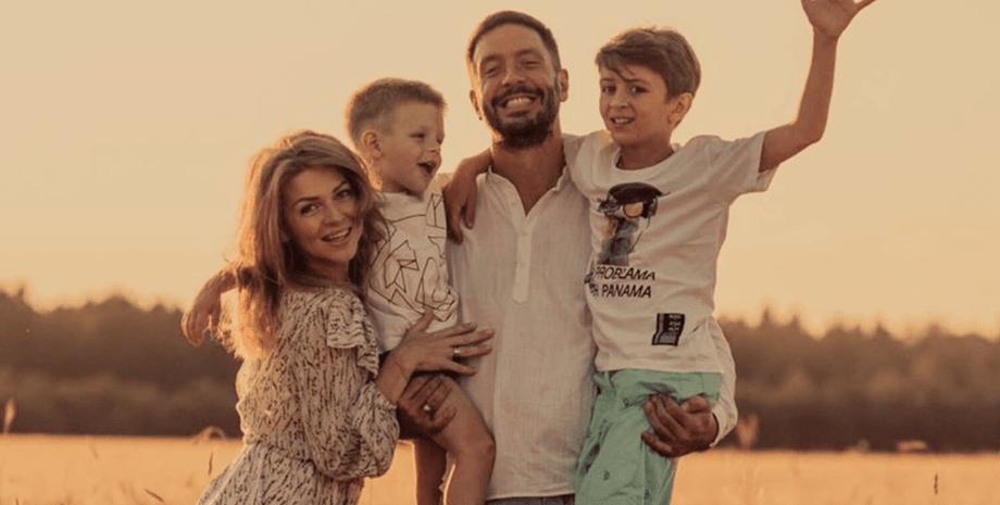 Семья Яны Глущенко на природе