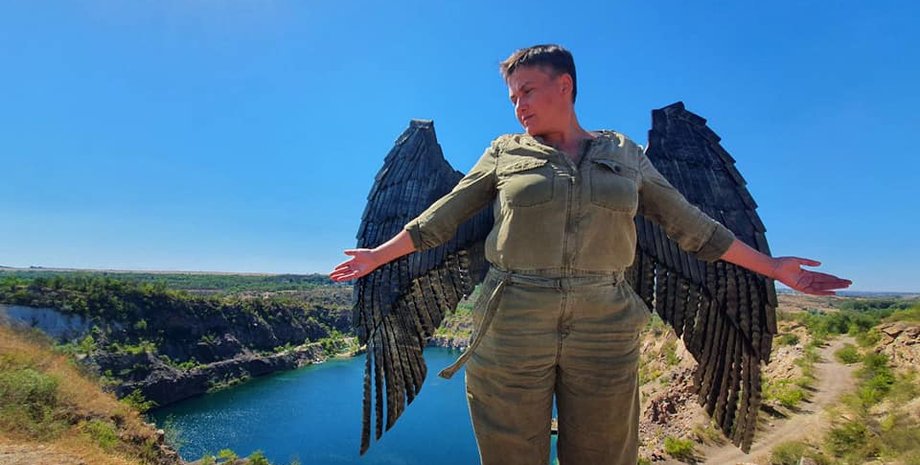 Надежда Савченко на Херсонщине/Facebook