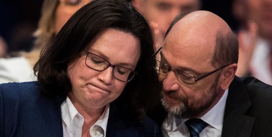 Андреа Налес и Мартин Шульц