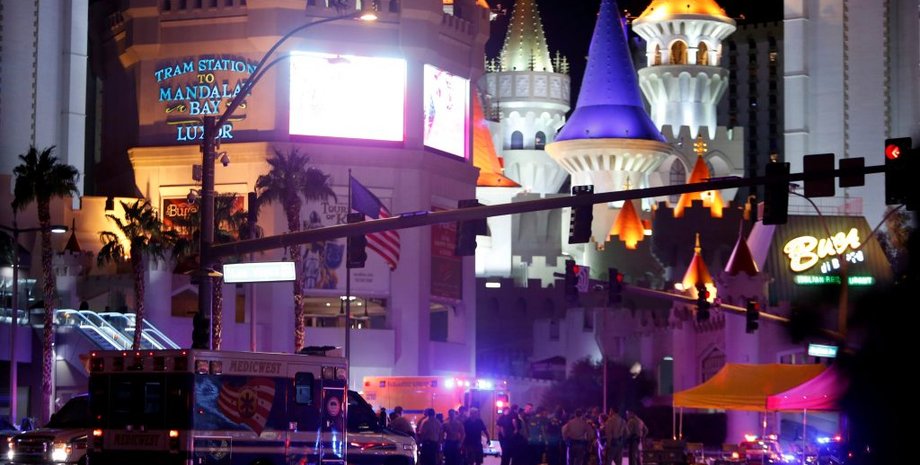 На месте стрельбы в Лас-Вегасе / Фото: ntd.tv