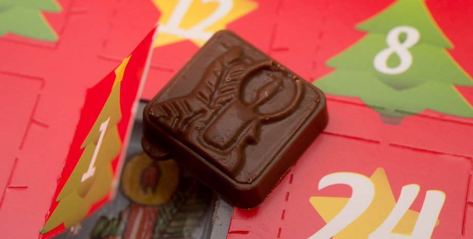 Адвент-календар, шоколад, подарунок, солодощі