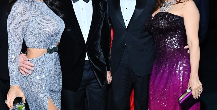 Джефф Безос, Лорен Санчес, Сальма Хаєк, Франсуа-Анрі Піно