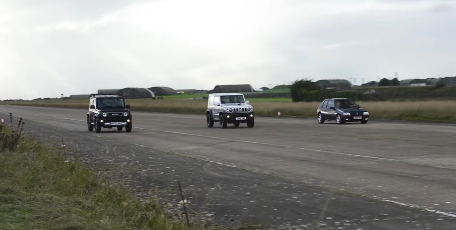 Suzuki, Suzuki Jimny, Peugeot, Peugeot 205 GTI, Заезд, Гонки, Драг-рейсинг, Блогеры, Видео, Авто, Автомобили