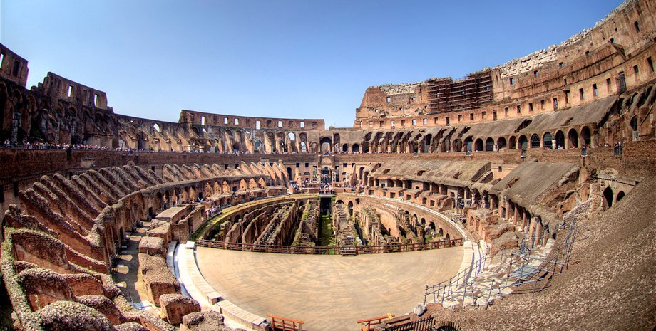 реконструкция колизея. римский колизей