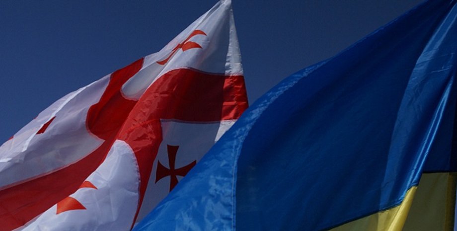 прапор, грузія, Україна, фото