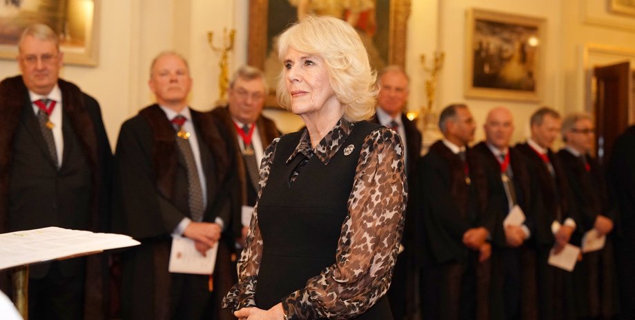 Королева Камилла, Королева Камилла стиль, король чарльз III, король чарльз рак, брошь королевы-матери