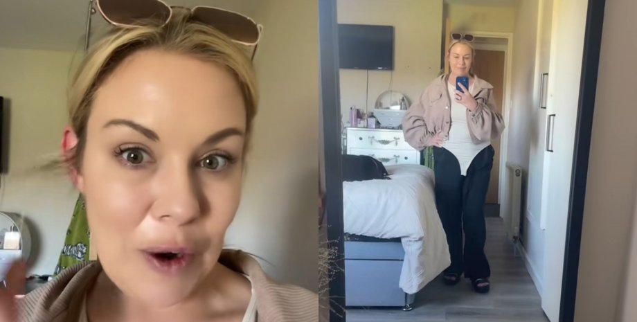 Женщина ошиблась с нарядом, боди, белый боди, не застегнула боди, необычный наряд, чуть не расплакалась, увидела себя в зеркало, модный приговор