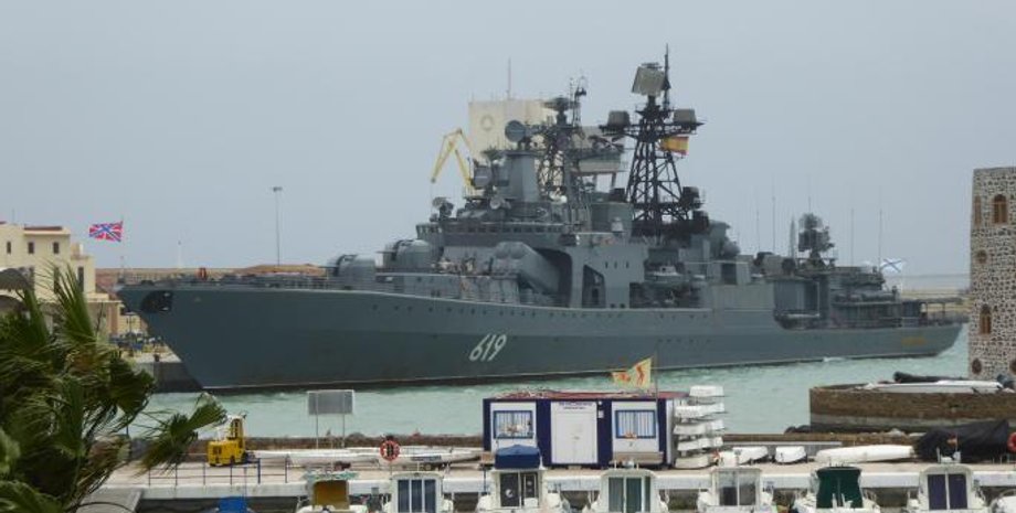 БПК "Североморск" в порту Сеута / Фото: thetimes.co.uk