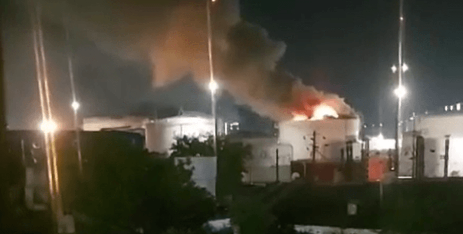 Туапсе, пожар, НПЗ, Краснодарский край