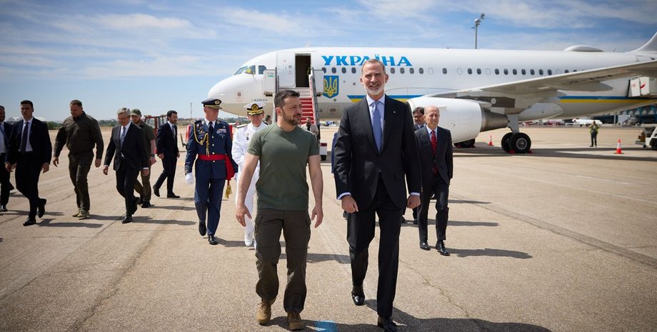 Фелипе VI, король испании, владимир зеленый, президент украины