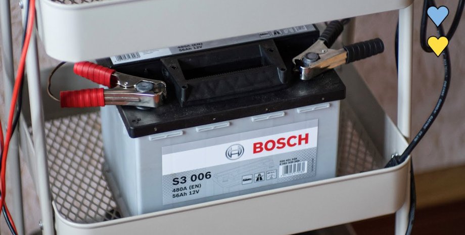 акумулятор Bosch, зарядна станція, акумулятор, клеми