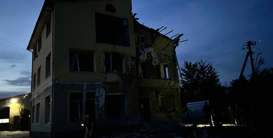 Последствия удара по Львовской области Львовская область, БПЛА, удар, фото