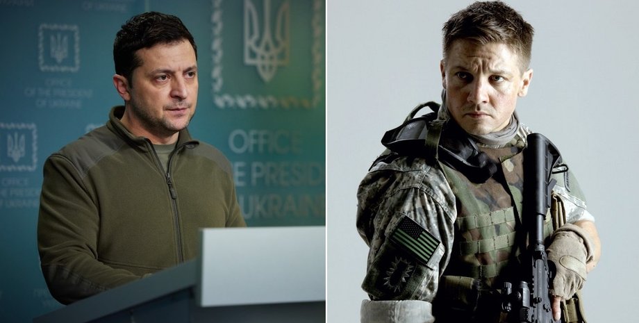 владимир зеленский, джереми реннер, война в украине, фильм о войне в украине, война в россии