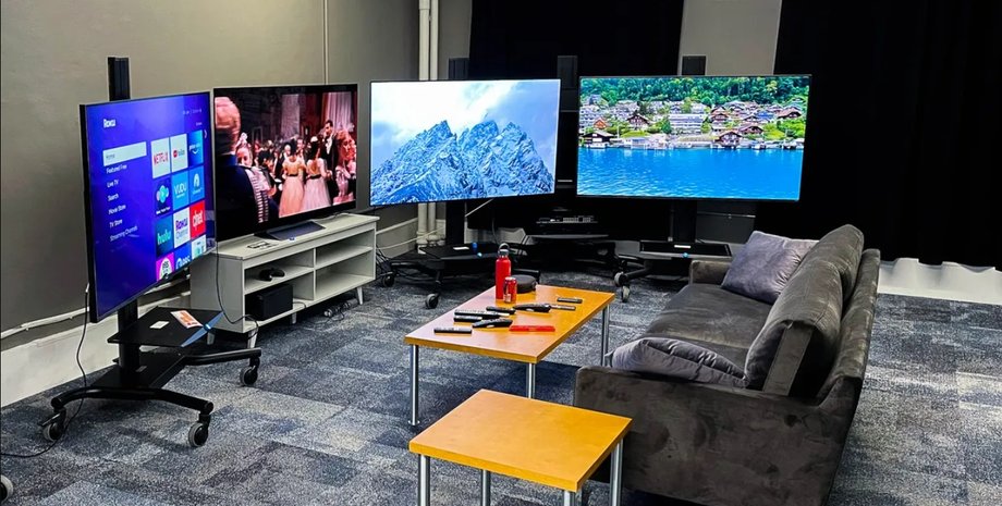 Hisense QD7, Amazon Fire TV 4, Samsung Crystal UHD U8000F, Roku Select TV Телевизоры Hisense QD7, Amazon Fire TV 4, Samsung Crystal UHD U8000F, Roku Select TV