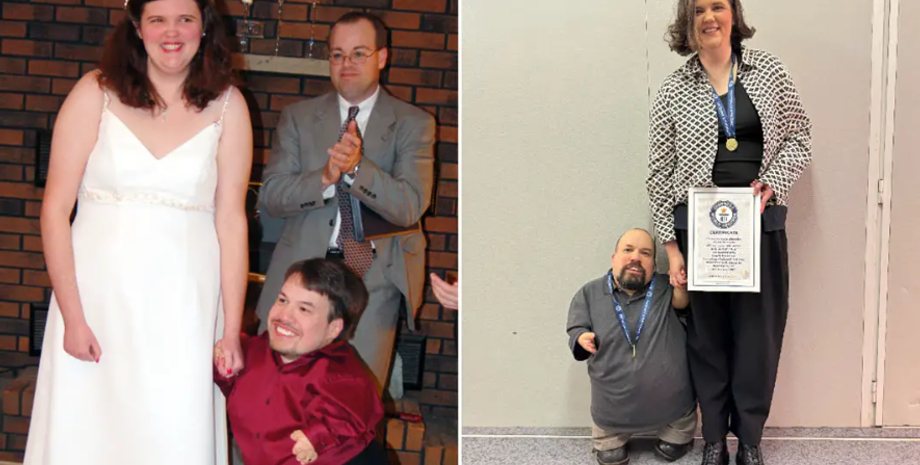 Найбільша різниця в зрості,  Книга рекордів Гіннеса, стосунки, незвичні історії кохання, сімейне життя, фото, США