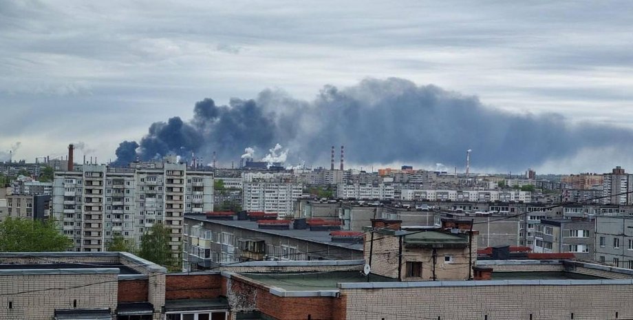 Пожар на заводе Северсталь в Череповце