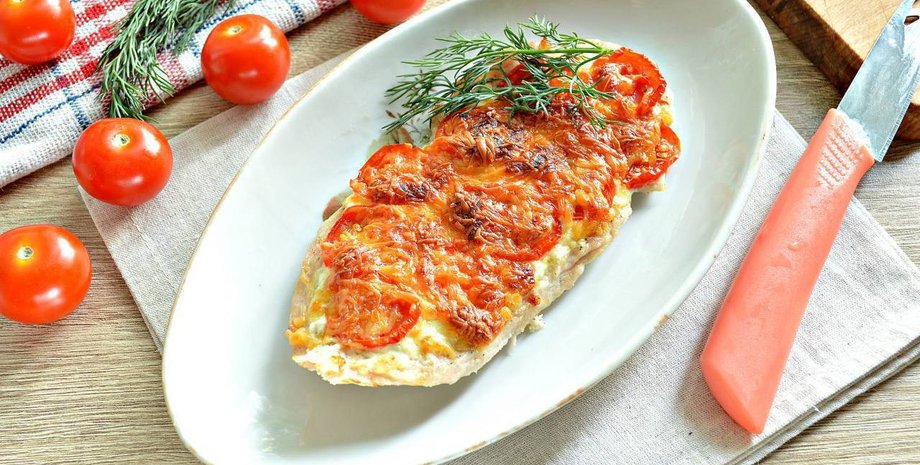 куриная грудка, грудка по-французски, еда