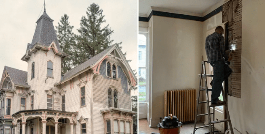 Дом до и после ремонта, фото, реконструкция, как отремонтировать старое жилье, интерьеры особняка после ремонта