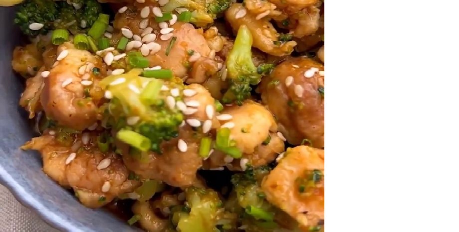 курица с брокколи, куриное мясо, брокколи