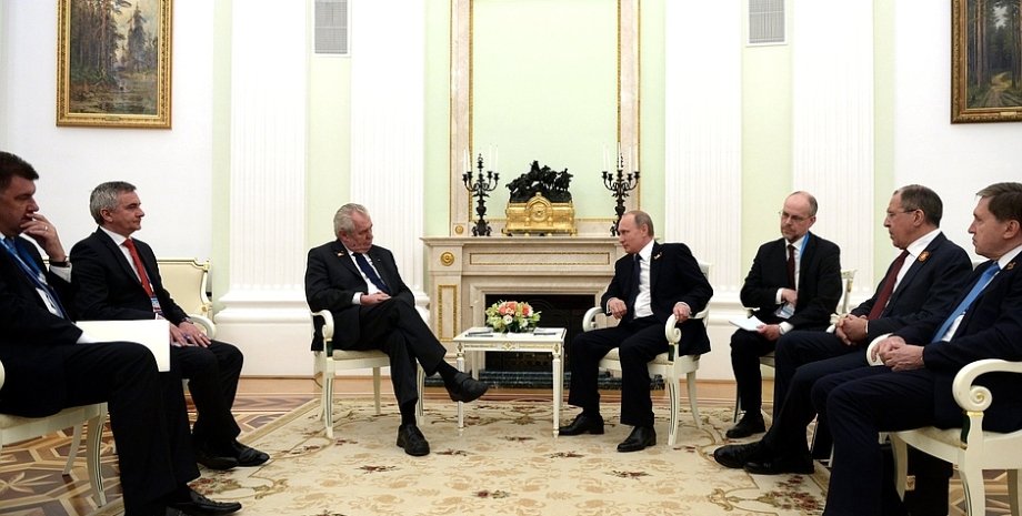 Владимир Путин и Милош Земан / Фото пресс-службы Кремля