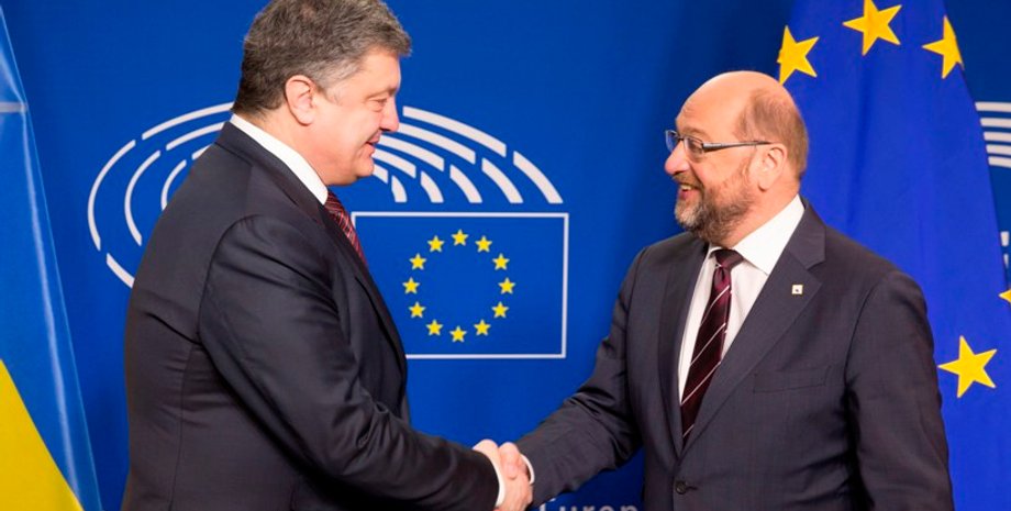 Петр Порошенко и Мартин Шульц / Фото: Пресс-служба президента