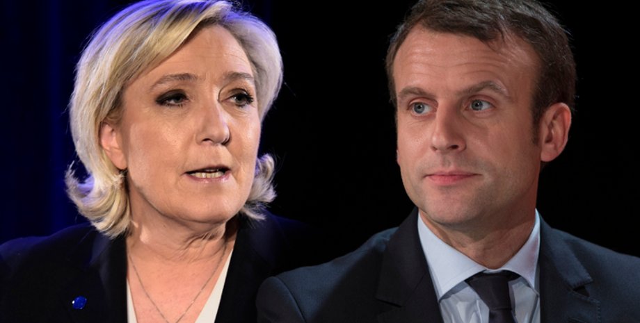 Марин Ле Пен и Эммануэль Макрон / Фотоколлаж из открытых источников