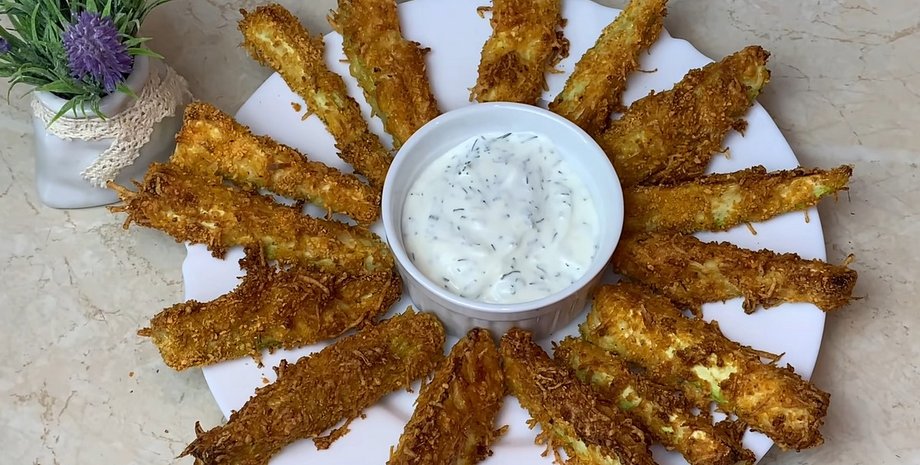 кабачки фри, запеченые кабачки