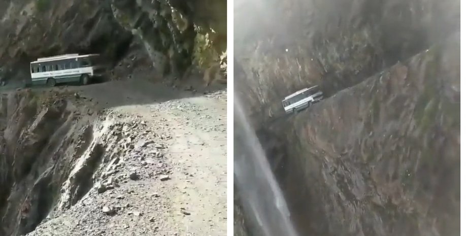 Найнебезпечніша робота у світі: як працює водій автобуса в Гімалаях