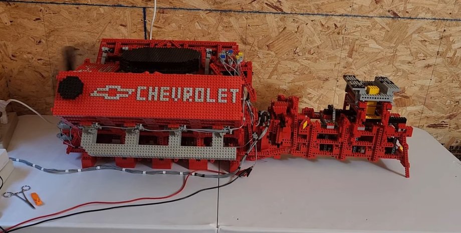 Двигатель, Авто, Автомобили, Конструктор, Lego, Видео, Механизмы, Умелец, Энтузиаст, Chevrolet