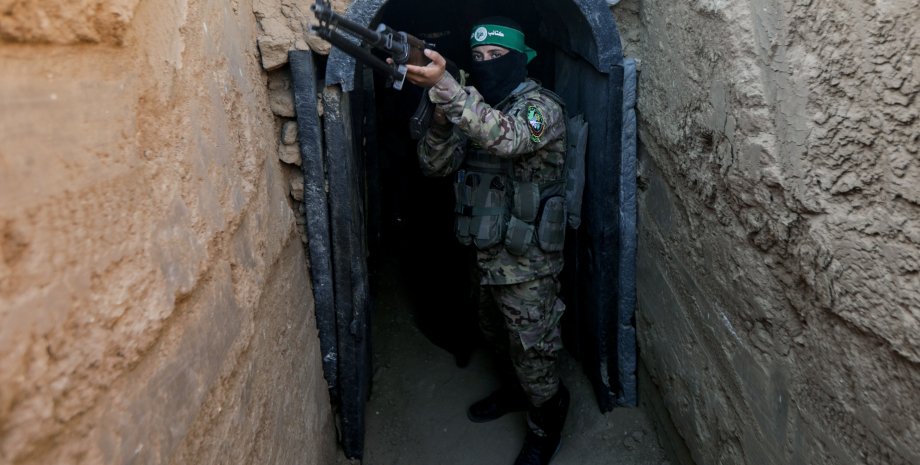 тунелі хамас, сектор газу, тунелі в газі, тунель, підземний тунель, ХАМАС, бойовик ХАМАС