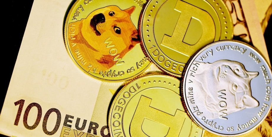 Dogecoin, альткоін, криптовалюта, гроші, євро