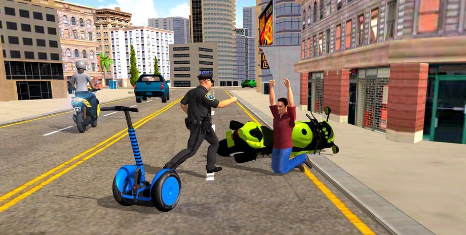 Скриншот игра Hoverboard Gyroscooter Police Chase 2019