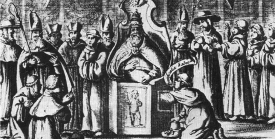 Папа, легенда, миф, история, кресло, стул, пол, проверка, Ватикан, мужчина, женщина, половые органы