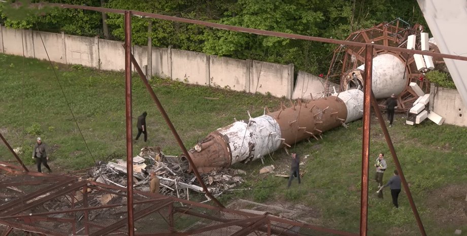 Харьковская телебашня, Харьковская телебашня 22 апреля, Харьковская телебашня Х-59, Харьковская телебашня удар ВС РФ, Харьковская телебашня последствия