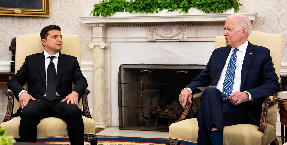 Владимир Зеленский, Джо Байден, переговоры Зеленского и Байдена, переговоры Зеленского и Байдена